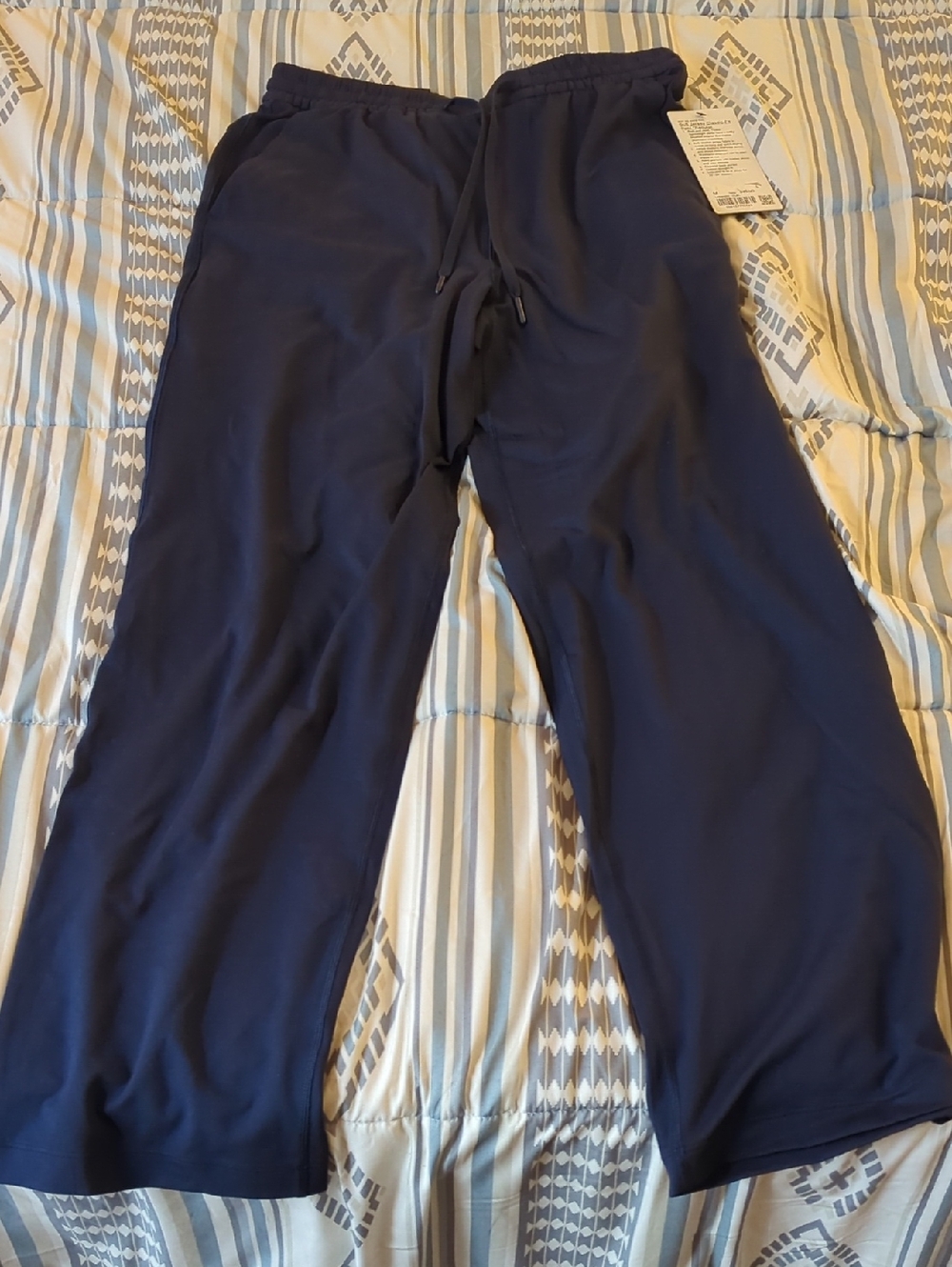 Women's Lululemon Navy Soft Jersey Classis-fit  Sweatpants